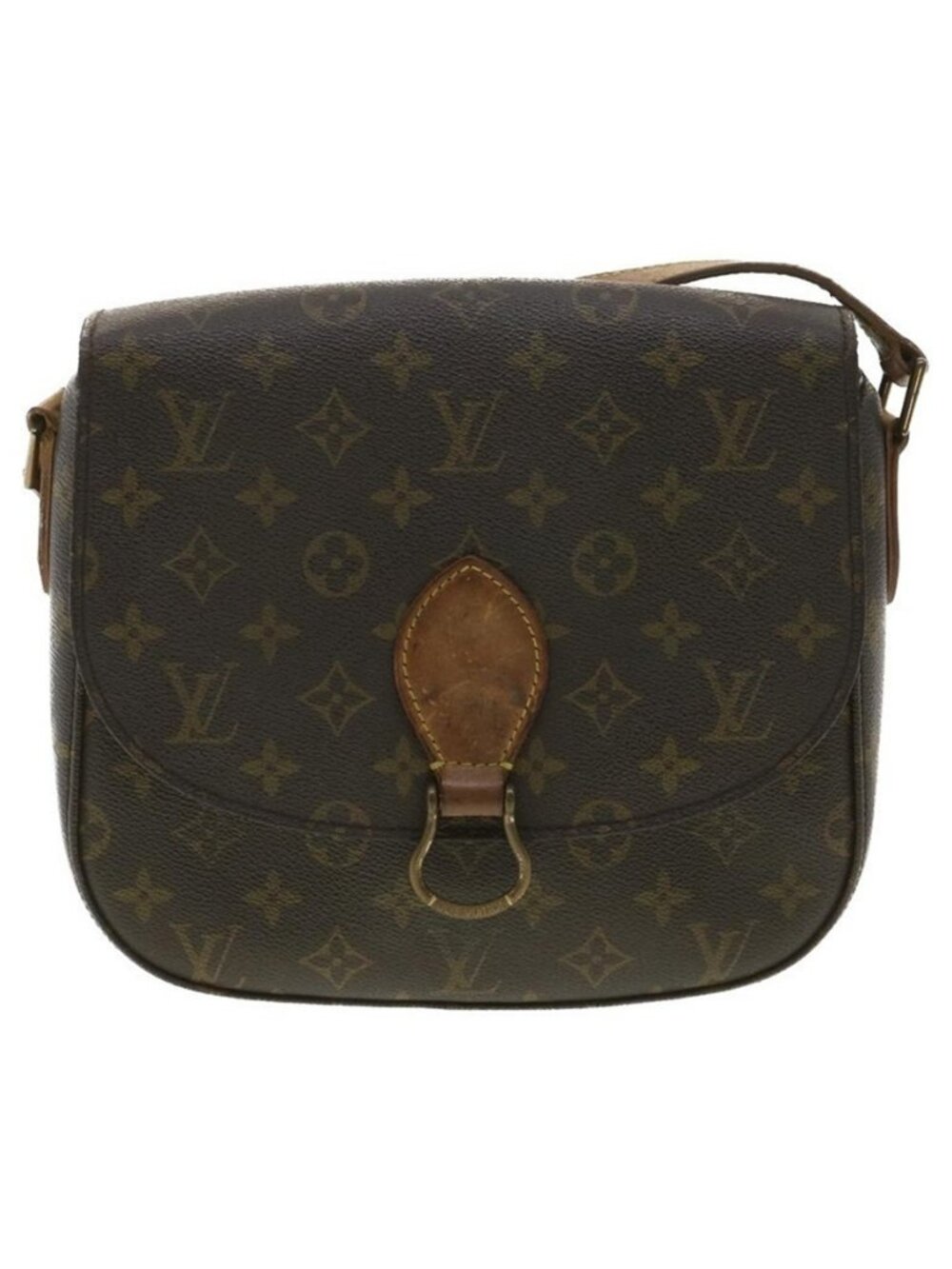 Authentic LOUIS VUITTON Monogram Saint Cloud GM Shoulder Bag M51242 LV - Picture 11 of 16